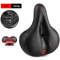 Reflective Wide Bike Saddle Shock Absorbing Breathable Bicycle Seat For Road MTB 8
