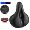 Reflective Wide Bike Saddle Shock Absorbing Breathable Bicycle Seat For Road MTB 9