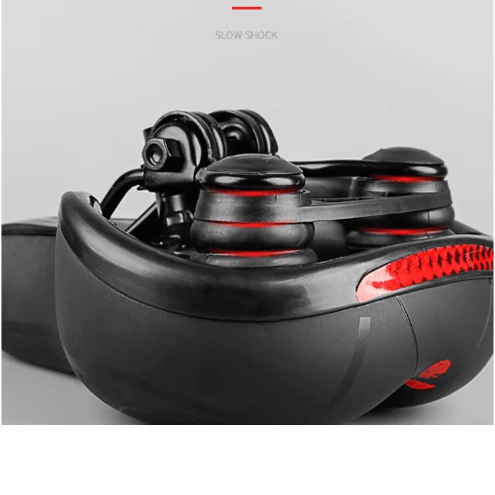 Reflective Wide Bike Saddle Shock Absorbing Breathable Bicycle Seat For Road MTB 13