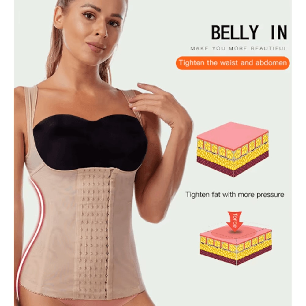 Womens Waist Trainer Corset Postpartum Tummy Control Body Shaper Slimming Shapewear 7