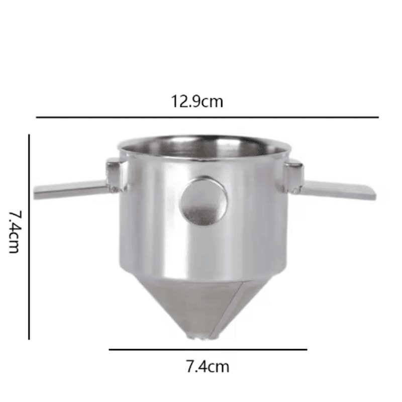 304 Stainless Steel Pour Over Coffee Filter Reusable Portable Coffee Dripper Cup 3