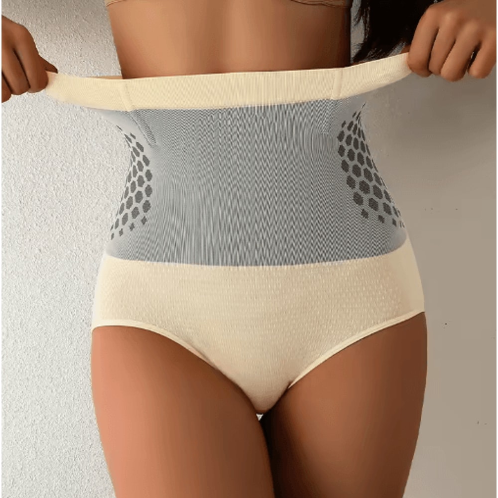 Flarixa High Waist Shaping Panties Seamless Tummy Control Body Shaping Briefs 4