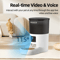 ROJECO Automatic Cat Feeder With Camera Smart WiFi Pet Feeder With Voice Recorder 6