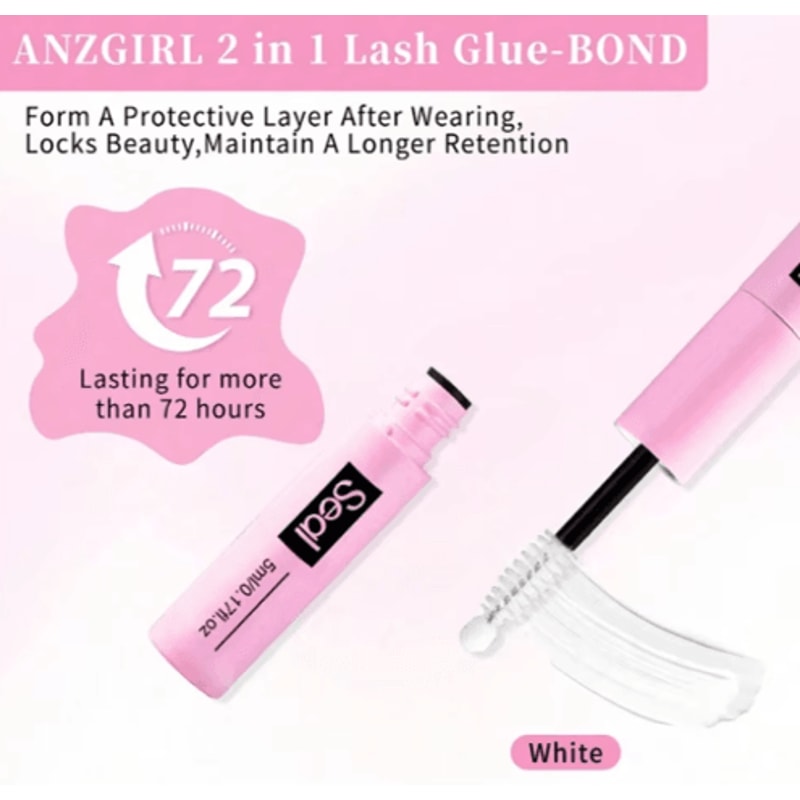 48H Eyelash Cluster Glue Long Lasting Lash Bond Seal For Extension Hold 3