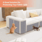 SelfAdhesive Cat Scratching Mat Trimmable Carpet Protector For Sofa Furniture 8