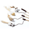 Colorful Feather Cat Teaser Wand Interactive Kitten Play Exercise Toy 10