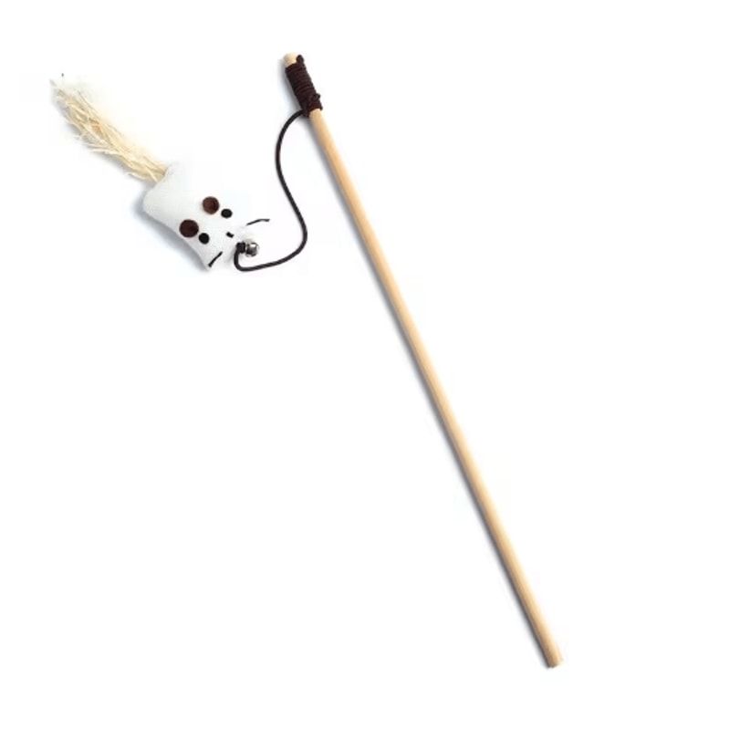 Colorful Feather Cat Teaser Wand Interactive Kitten Play Exercise Toy 5