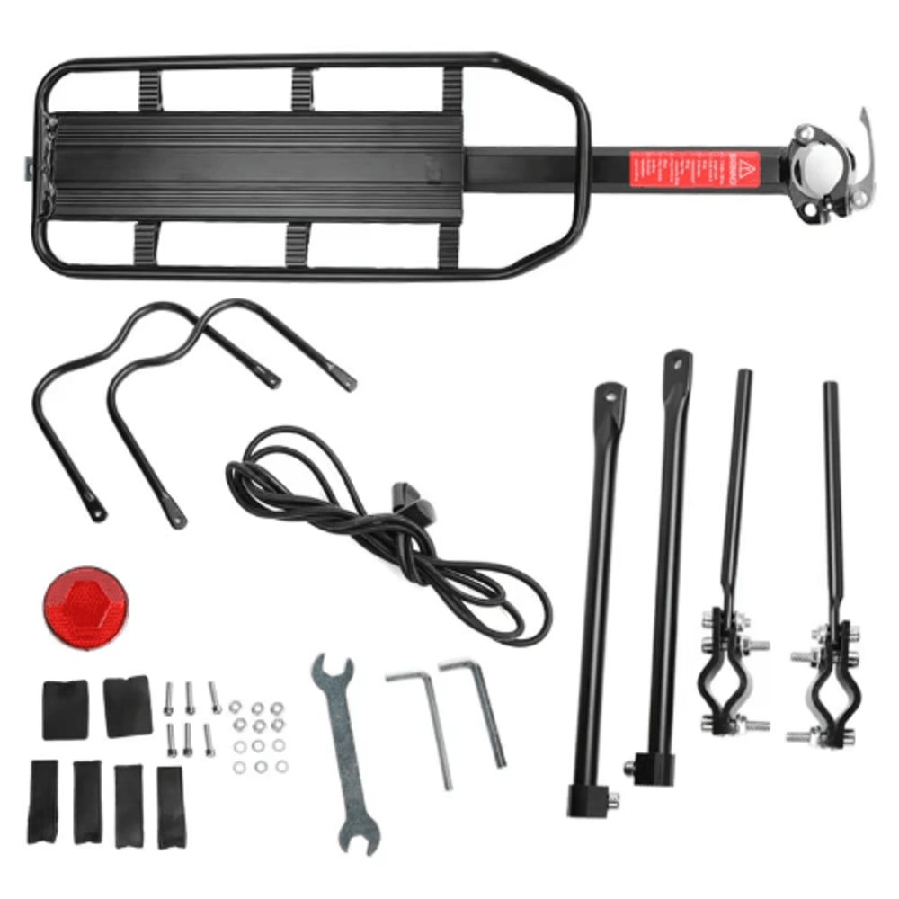 Aluminum Bike Rear Rack Carrier Quick Release Mountain Bicycle Luggage Shelf 5