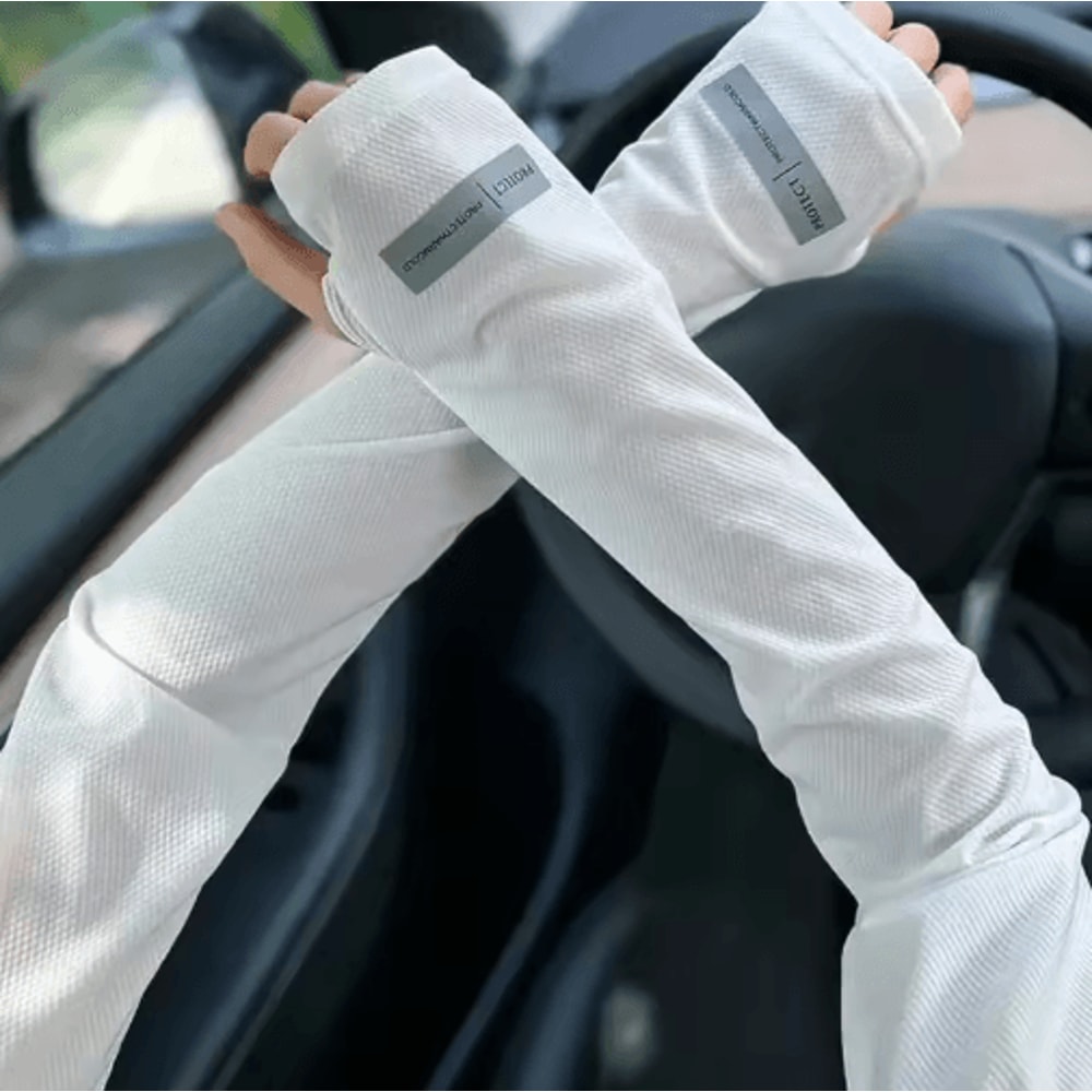 Oversized UV Protection Cooling Arm Sleeves Breathable Summer Outdoor Sun Guards 2