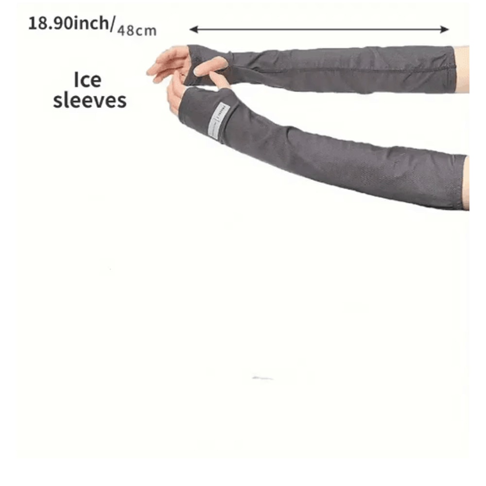Oversized UV Protection Cooling Arm Sleeves Breathable Summer Outdoor Sun Guards 6