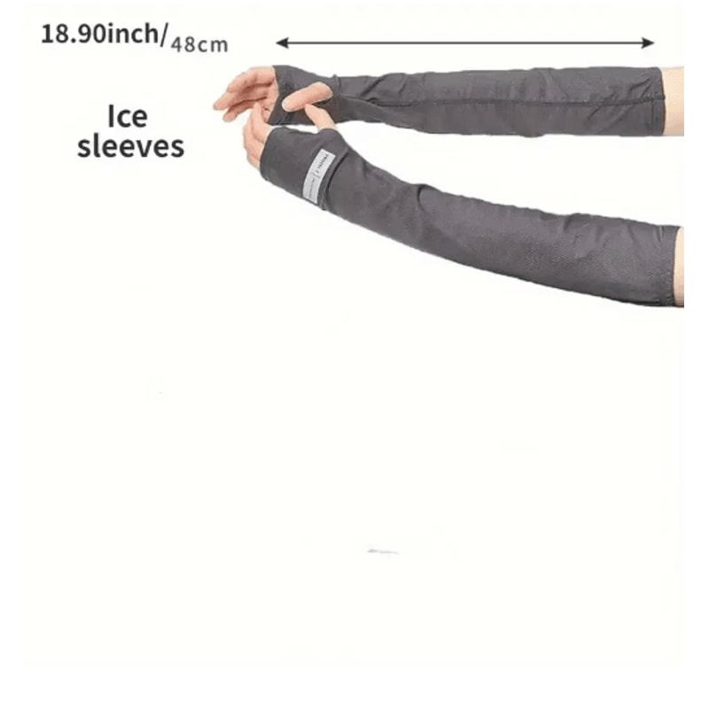 Oversized UV Protection Cooling Arm Sleeves Breathable Summer Outdoor Sun Guards 6