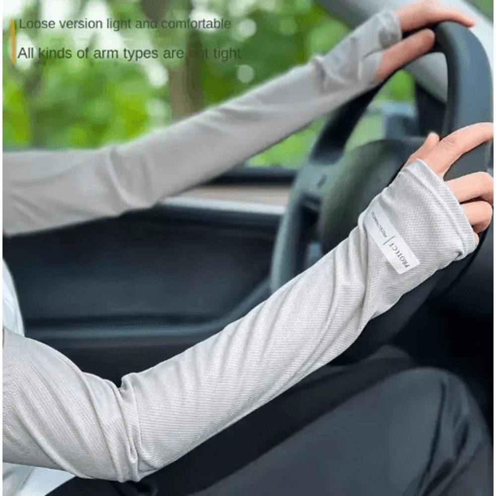 Oversized UV Protection Cooling Arm Sleeves Breathable Summer Outdoor Sun Guards 7