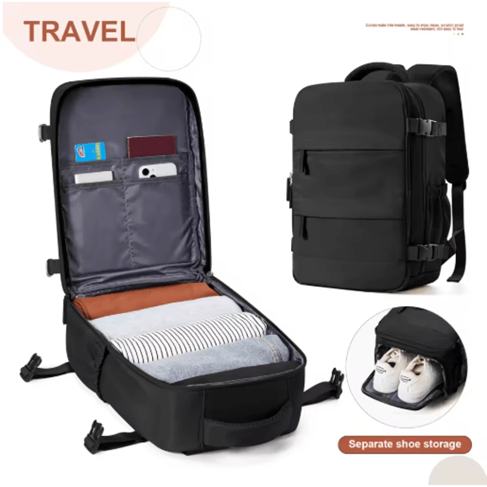 Ryanair Cabin Backpack 40by30by20 Airline Approved CarryOn Laptop Travel Bag 3