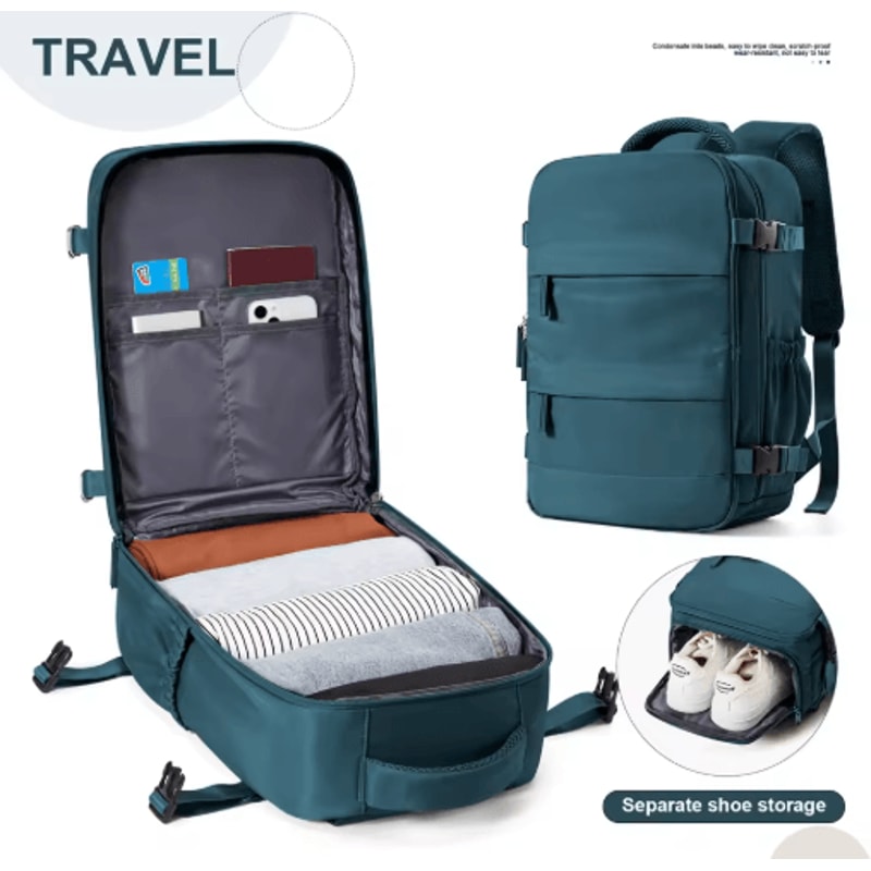 Ryanair Cabin Backpack 40by30by20 Airline Approved CarryOn Laptop Travel Bag 4