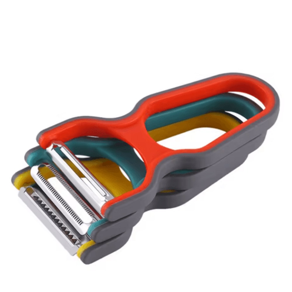 3Piece Stainless Steel Vegetable Peeler Set MultiFunction Fruit Potato Slicer Kit 1