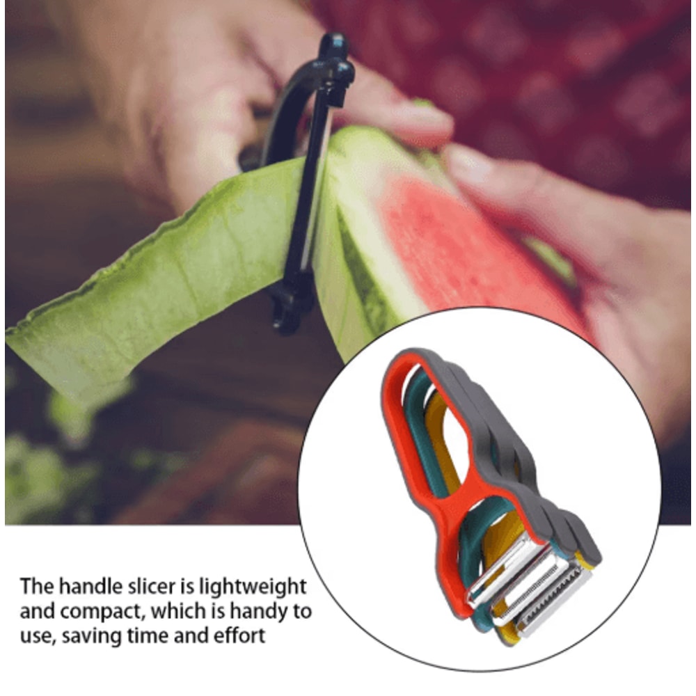 3Piece Stainless Steel Vegetable Peeler Set MultiFunction Fruit Potato Slicer Kit 3