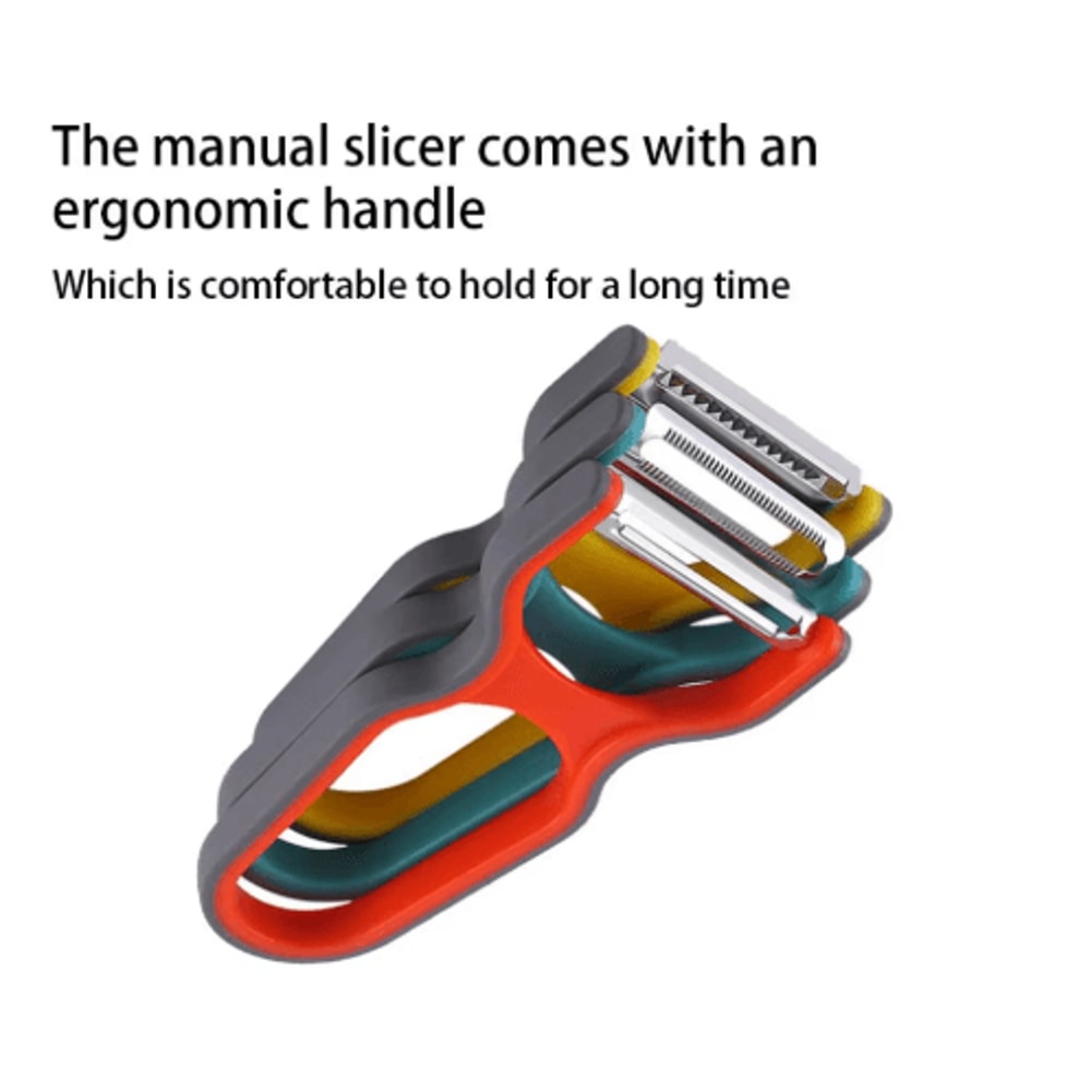 3Piece Stainless Steel Vegetable Peeler Set MultiFunction Fruit Potato Slicer Kit 4