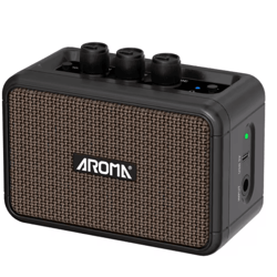 aroma ag-04 mini guitar amplifier – portable bluetooth electric guitar practice amp