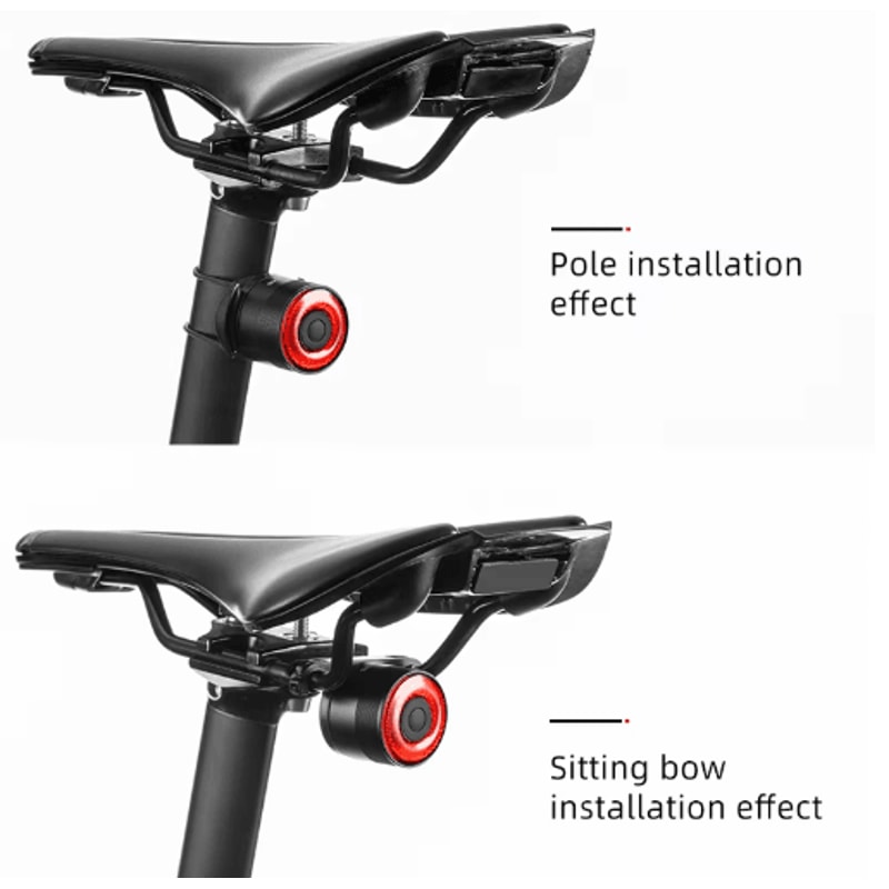 ROCKBROS Smart Brake Bicycle Tail Light USB Rechargeable Waterproof Cycling Safety Light 4