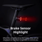 ROCKBROS Smart Brake Bicycle Tail Light USB Rechargeable Waterproof Cycling Safety Light 5