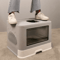 Foldable Enclosed Cat Litter Box Top Entry Odor Control Kitty Toilet With Scoop 2