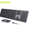 Seenda Bluetooth Keyboard And Mouse Combo MultiDevice Rechargeable Slim Wireless Set 2