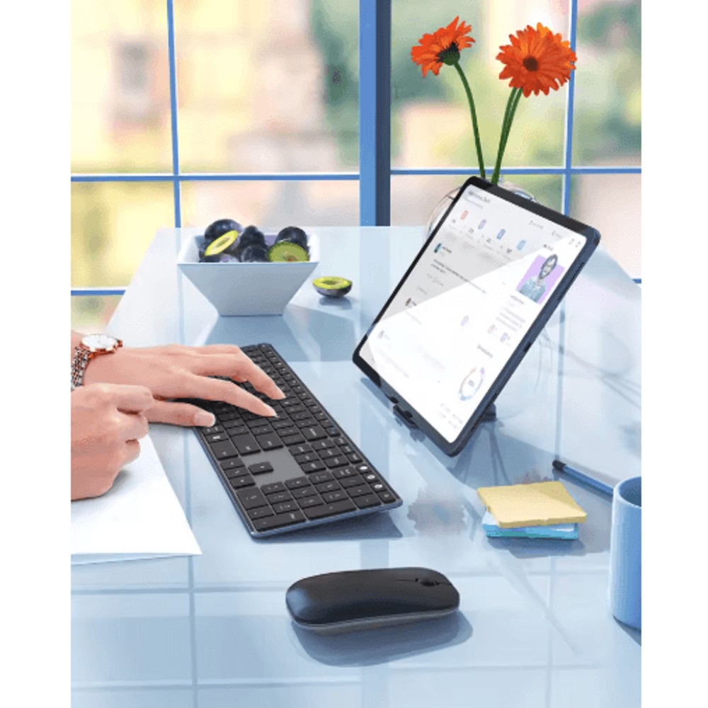 Seenda Bluetooth Keyboard And Mouse Combo MultiDevice Rechargeable Slim Wireless Set 3