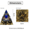 Amethyst Orgonite Energy Pyramid Reiki Chakra Healing Crystal Decor 6