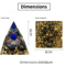 Amethyst Orgonite Energy Pyramid Reiki Chakra Healing Crystal Decor 6
