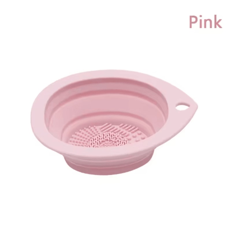 Silicone Makeup Brush Cleaner Bowl Foldable Brush Washing Scrubbing Tool 6
