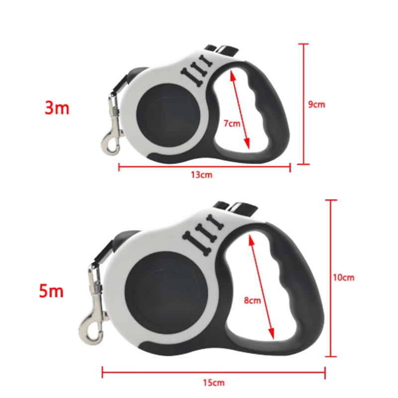 Retractable Dog Leash 3M5M Automatic Extendable Nylon Lead For Small Medium Pets 13