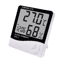 LCD Digital Thermometer Hygrometer Indoor Outdoor Temperature Humidity Monitor With Clock 1