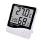 LCD Digital Thermometer Hygrometer Indoor Outdoor Temperature Humidity Monitor With Clock 1