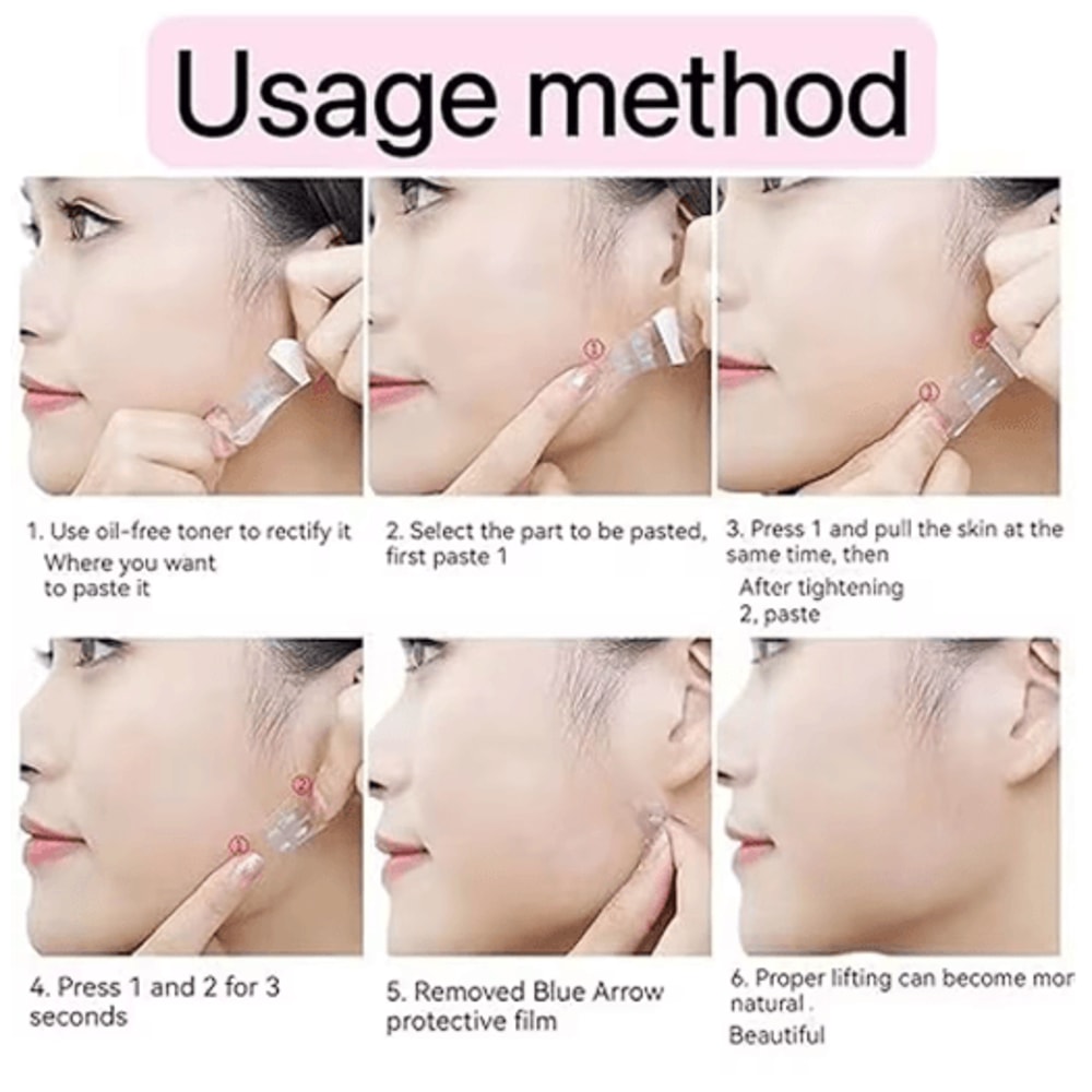Invisible VLine Face Lifting Tape Breathable Slimming Chin Lift Stickers 40pcs 4
