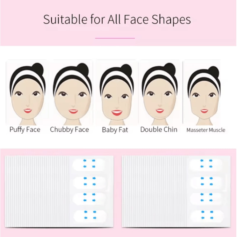 Invisible VLine Face Lifting Tape Breathable Slimming Chin Lift Stickers 40pcs 6