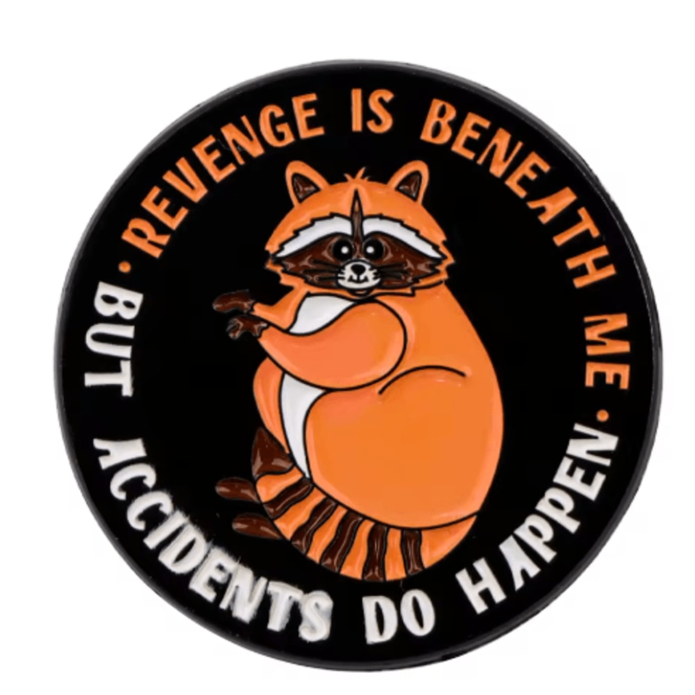 Cute Raccoon Enamel Pin Funny Animal Brooch Lapel Badge For Bags Outfits 3