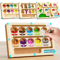Montessori Magnetic Color Sorting Maze Wooden Educational Sensory Toy For Kids 0