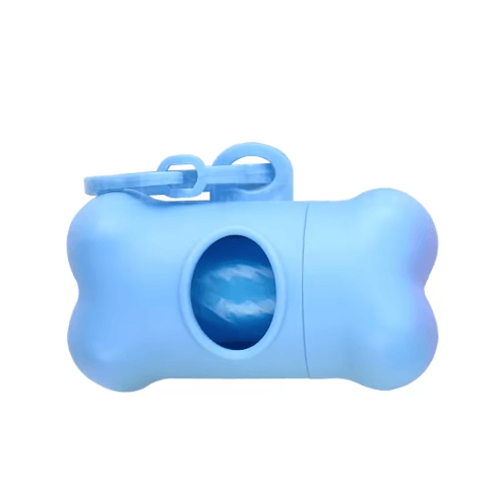 BoneShaped Dog Poop Bag Dispenser Portable Pet Waste Bag Holder With Clip 1