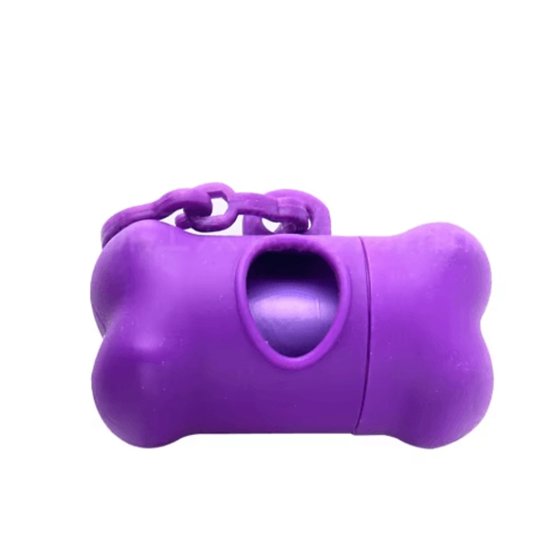 BoneShaped Dog Poop Bag Dispenser Portable Pet Waste Bag Holder With Clip 3