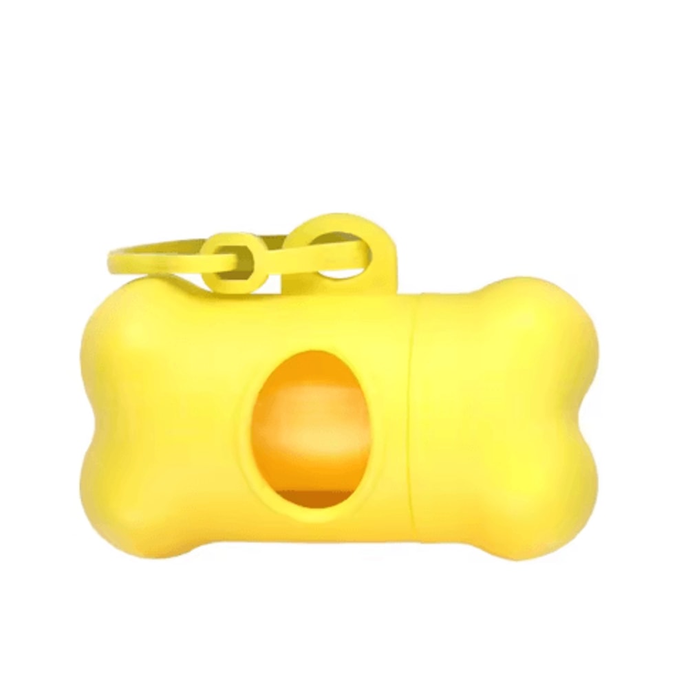 BoneShaped Dog Poop Bag Dispenser Portable Pet Waste Bag Holder With Clip 4