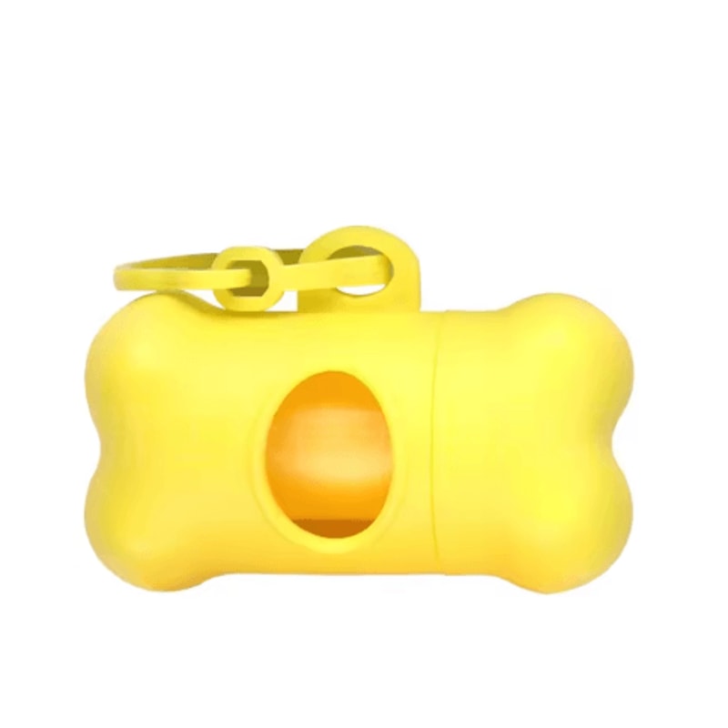 BoneShaped Dog Poop Bag Dispenser Portable Pet Waste Bag Holder With Clip 4