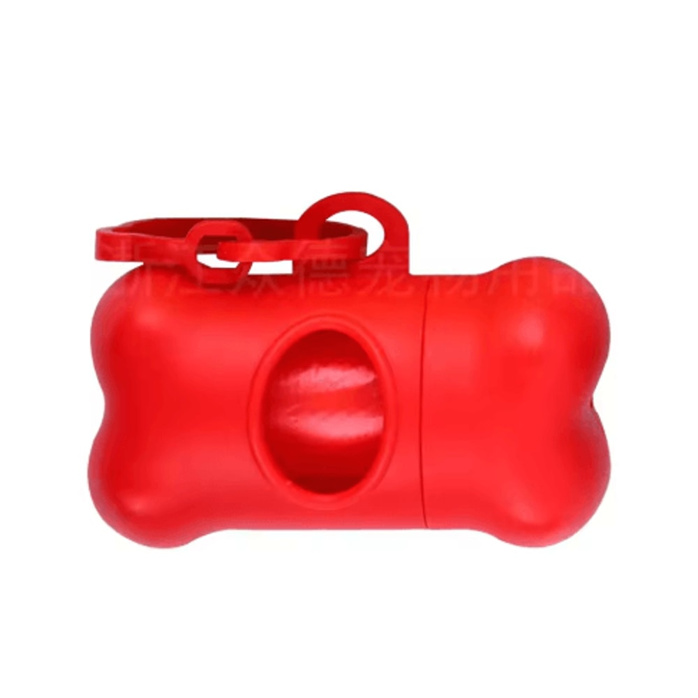 BoneShaped Dog Poop Bag Dispenser Portable Pet Waste Bag Holder With Clip 8