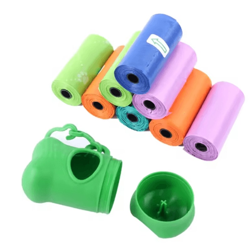 BoneShaped Dog Poop Bag Dispenser Portable Pet Waste Bag Holder With Clip 11