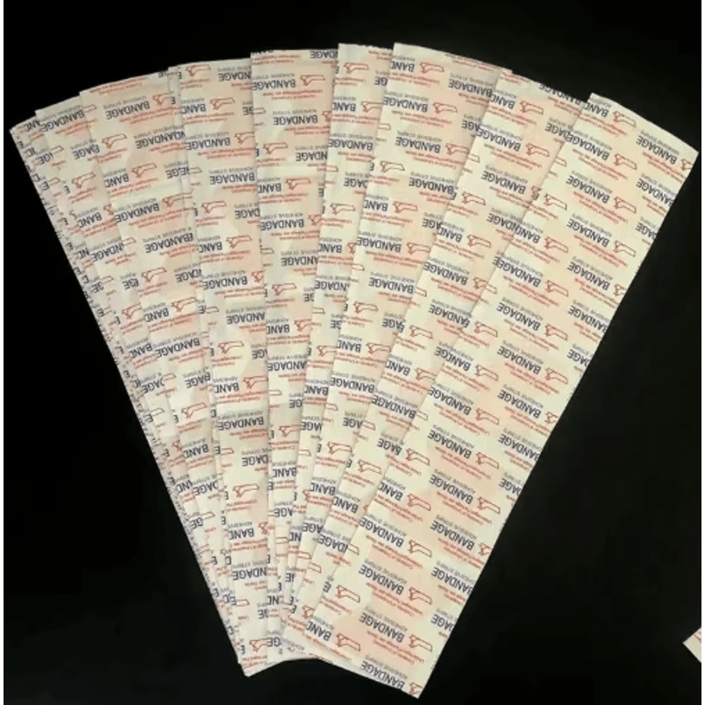 50PCS Waterproof Finger Bandages Breathable First Aid Wound Dressing Plasters 2