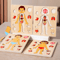 Montessori Human Body Busy Board Educational Puzzle Body Parts Learning Toy For Toddlers 0