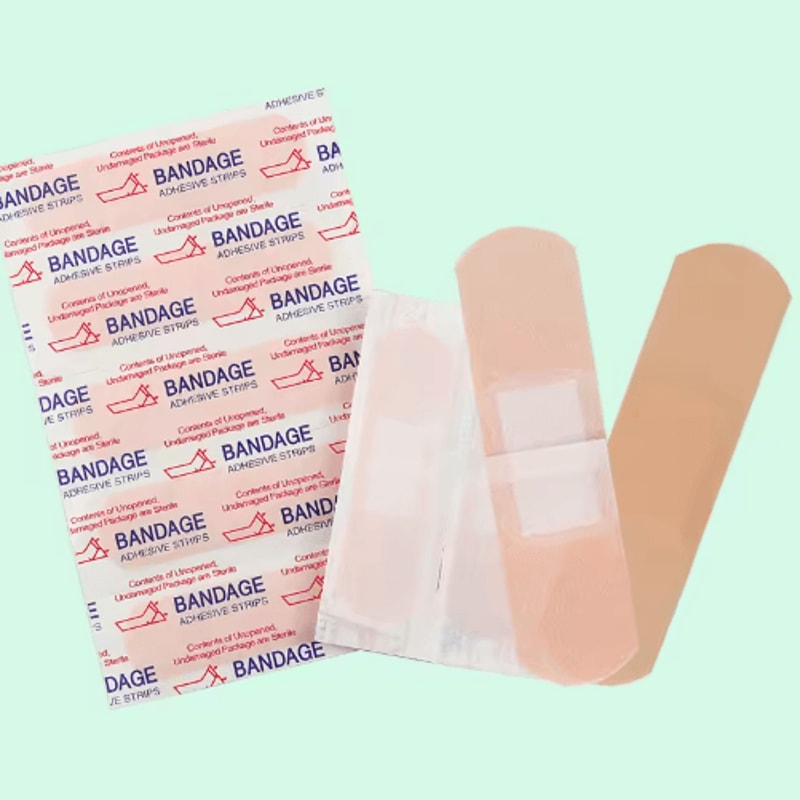 100PCS Waterproof BandAids Breathable Adhesive First Aid Wound Bandage Kit 4