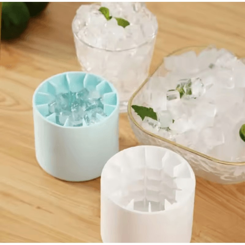 Silicone Round Ice Cube Mold Bucket DIY Ice Ball Maker For Home Bar Drinks 5