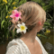 Boho Flower Hair Claw Clip Large Beach Hair Clamp For Women Girls 3