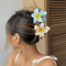 Boho Flower Hair Claw Clip Large Beach Hair Clamp For Women Girls 4