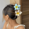Boho Flower Hair Claw Clip Large Beach Hair Clamp For Women Girls 4